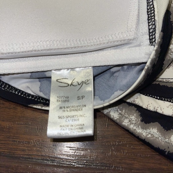 Skye Animal print Black Grey Brown Bandini Small Swim Tankini - Picture 5 of 5